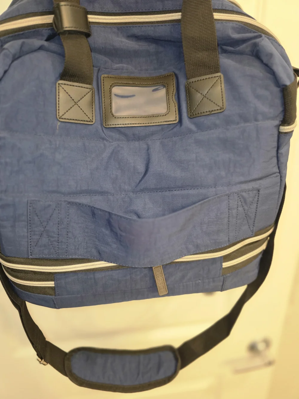 Biaggi Navy Rolling Travel Duffle with Shoulder Strap